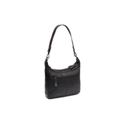 Black Leather Shoulder Bag Mirave, detail view 4