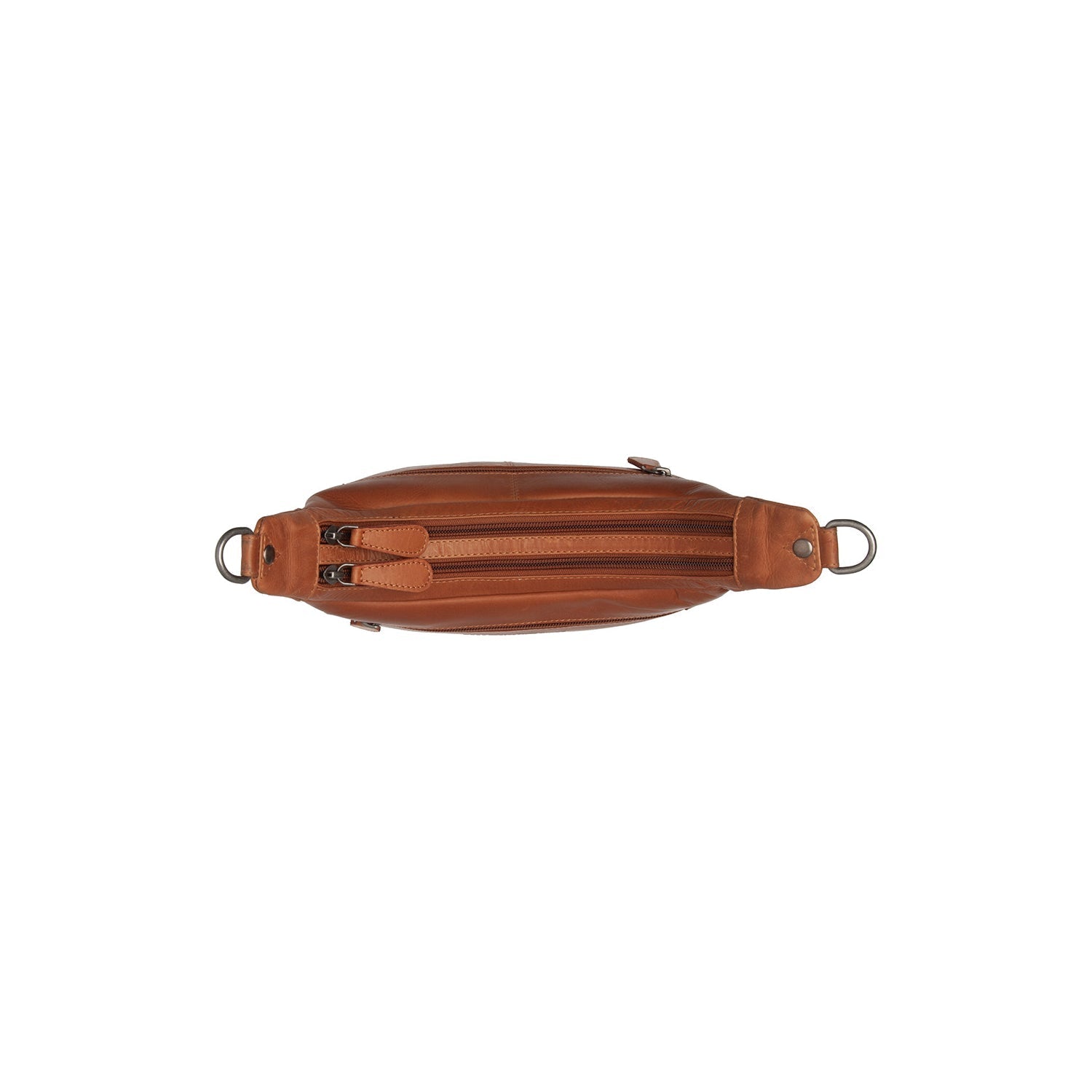 Cognac Leather Shoulder Bag Mirave, detail view 3