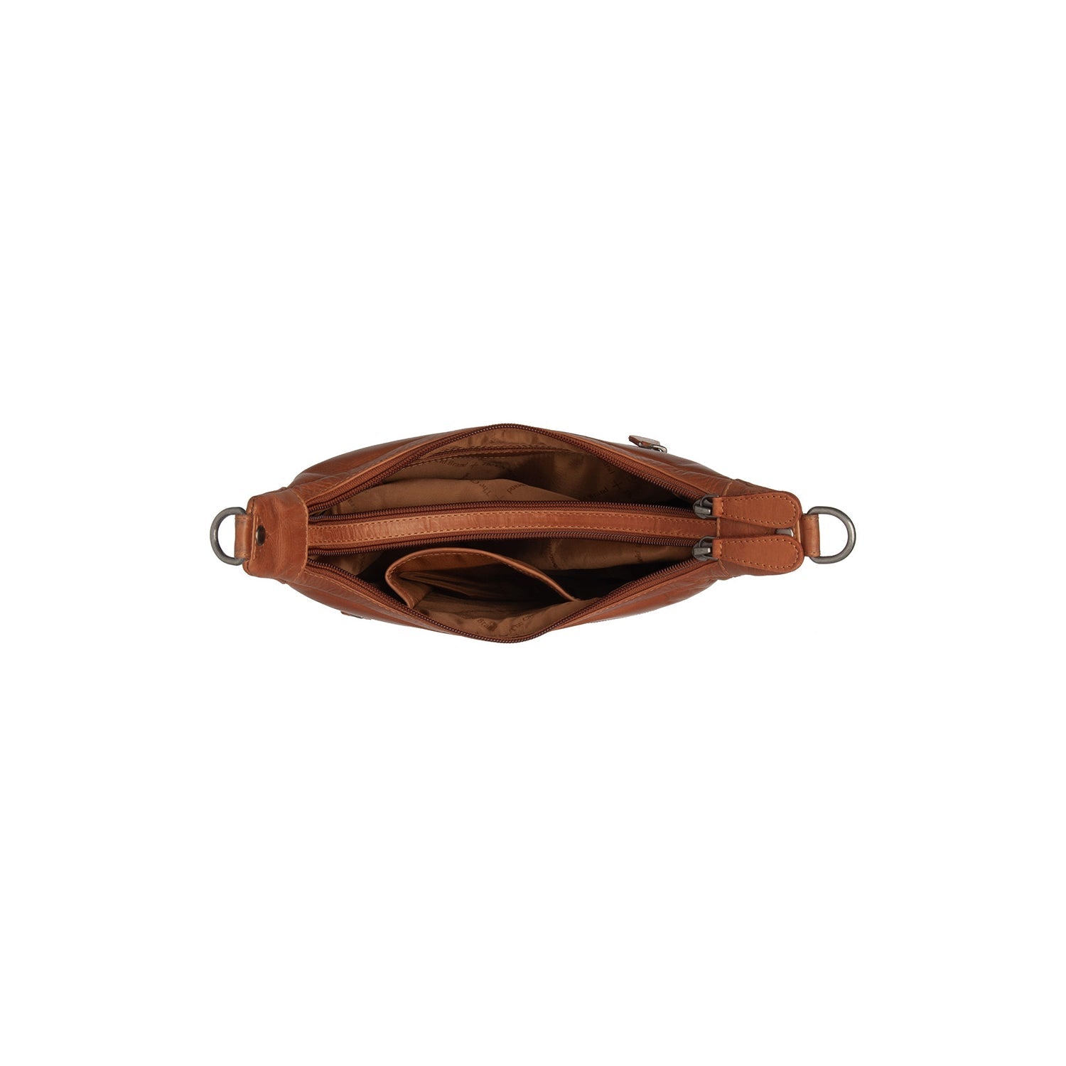 Cognac Leather Shoulder Bag Mirave, detail view 4