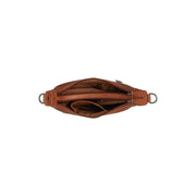 Cognac Leather Shoulder Bag Mirave, detail view 4