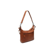 Cognac Leather Shoulder Bag Mirave, detail view 6