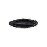 Black Leather Shoulder Bag Moneva, detail view 3