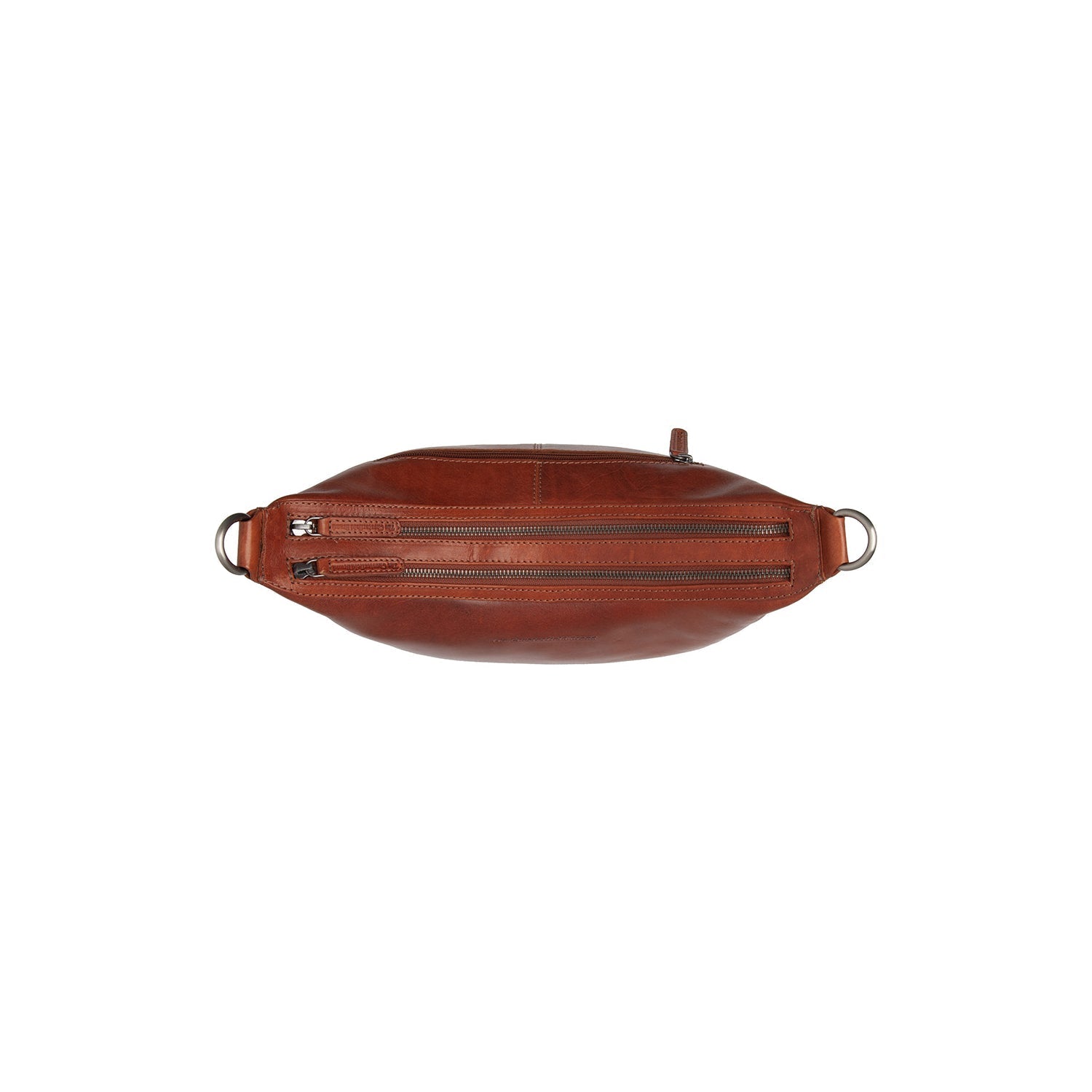 Cognac Leather Shoulder Bag Moneva, detail view 4