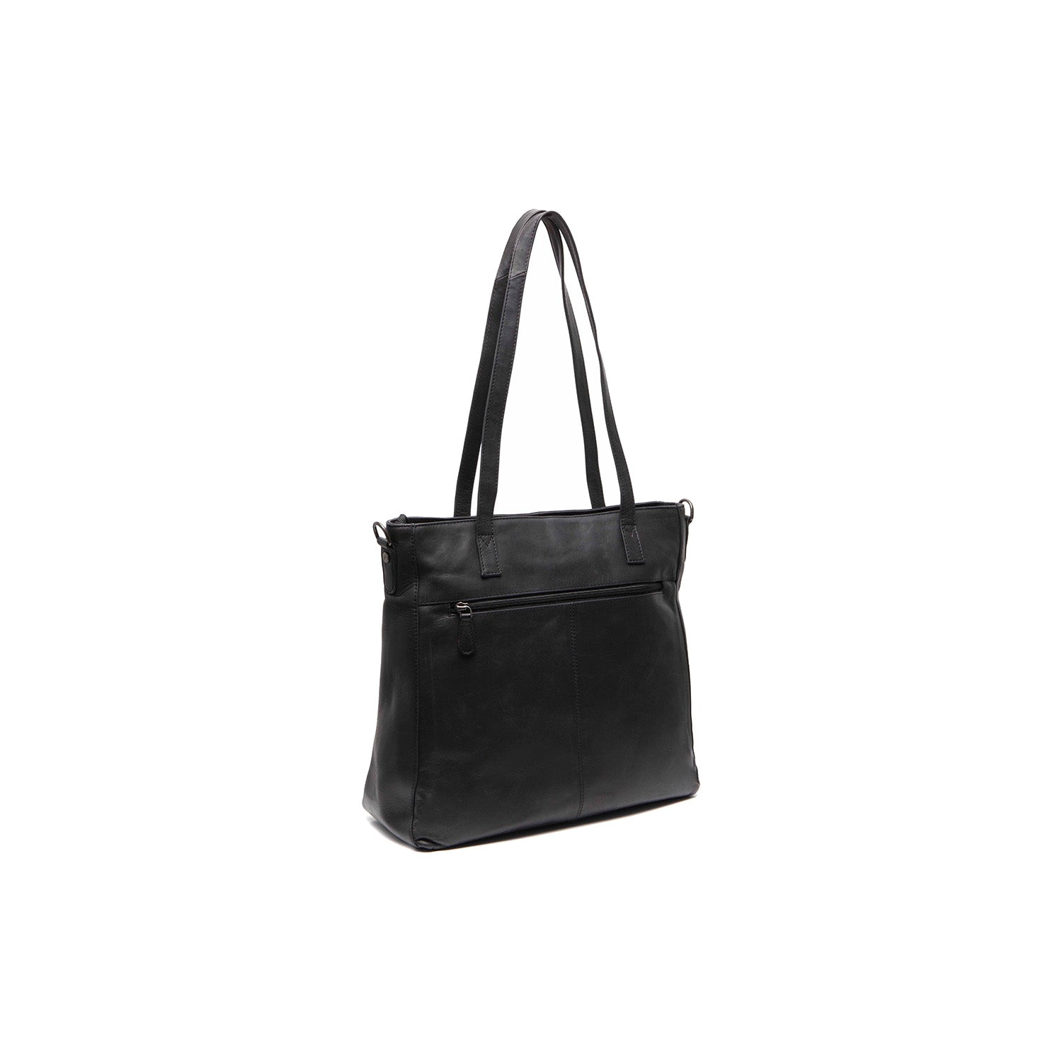 Black Leather Shoulder Bag Mosel, detail view 4