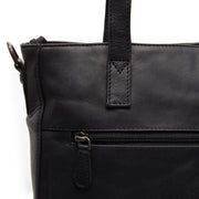 Black Leather Shoulder Bag Mosel, product view 3