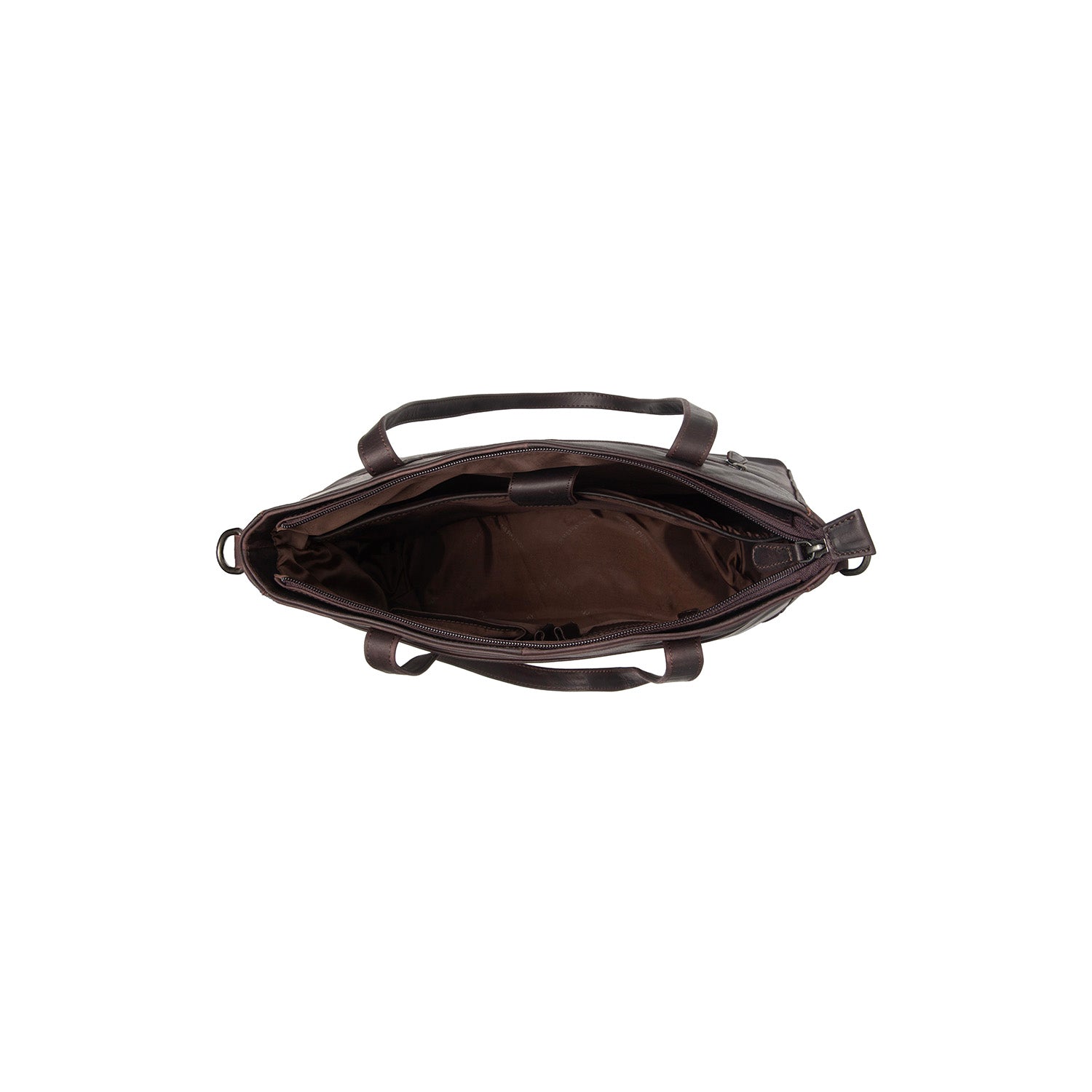 Brown Leather Shoulder Bag Mosel, detail view 3