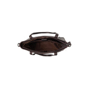 Brown Leather Shoulder Bag Mosel, detail view 3