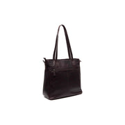 Brown Leather Shoulder Bag Mosel, detail view 4