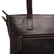 Brown Leather Shoulder Bag Mosel, product view 3