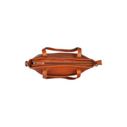 Cognac Leather Shoulder Bag Mosel, detail view 1