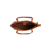 Cognac Leather Shoulder Bag Mosel, detail view 3