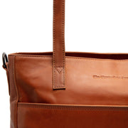 Cognac Leather Shoulder Bag Mosel, product view 2
