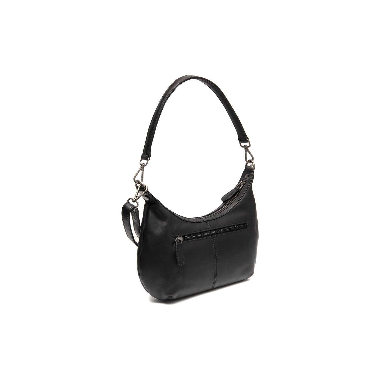 Black Leather Shoulder Bag Nancy, detail view 4