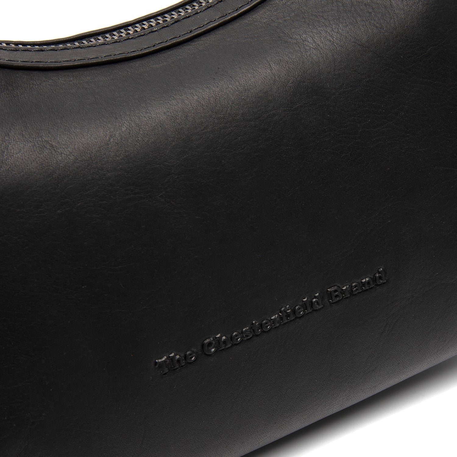 Black Leather Shoulder Bag Nancy, product view 2