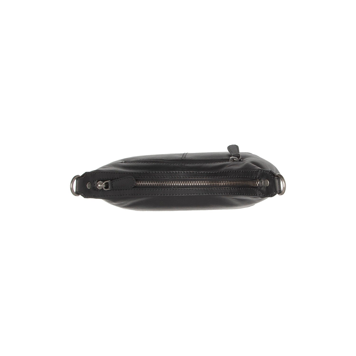 Black Leather Shoulder Bag Nancy, product view 3