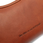 Cognac Leather Shoulder Bag Nancy, detail view 1