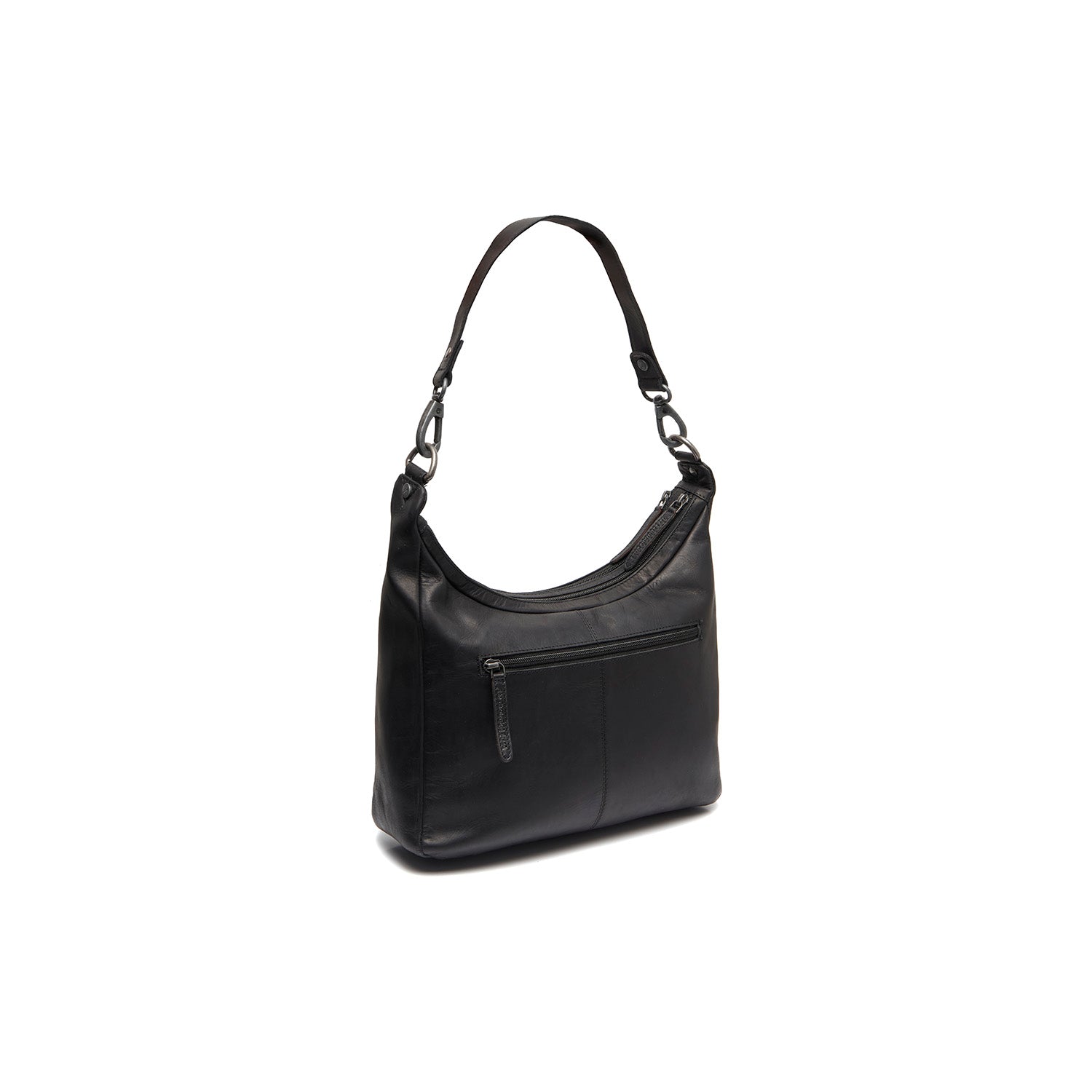 Black Leather Shoulder Bag Olvia, detail view 4