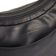 Black Leather Shoulder Bag Olvia, product view 2