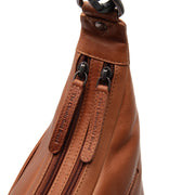 Cognac Leather Shoulder Bag Olvia, detail view 1
