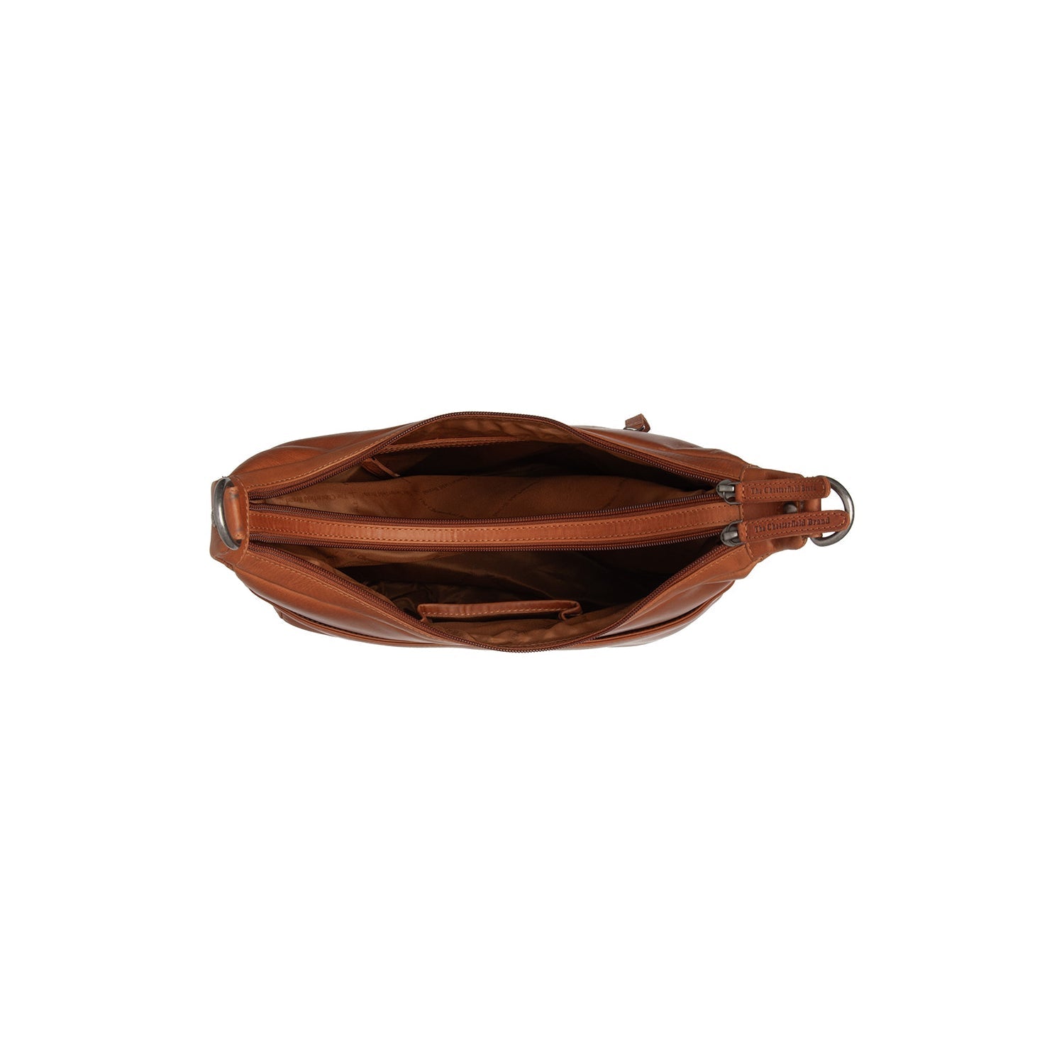 Cognac Leather Shoulder Bag Olvia, detail view 4