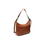 Cognac Leather Shoulder Bag Olvia, detail view 6