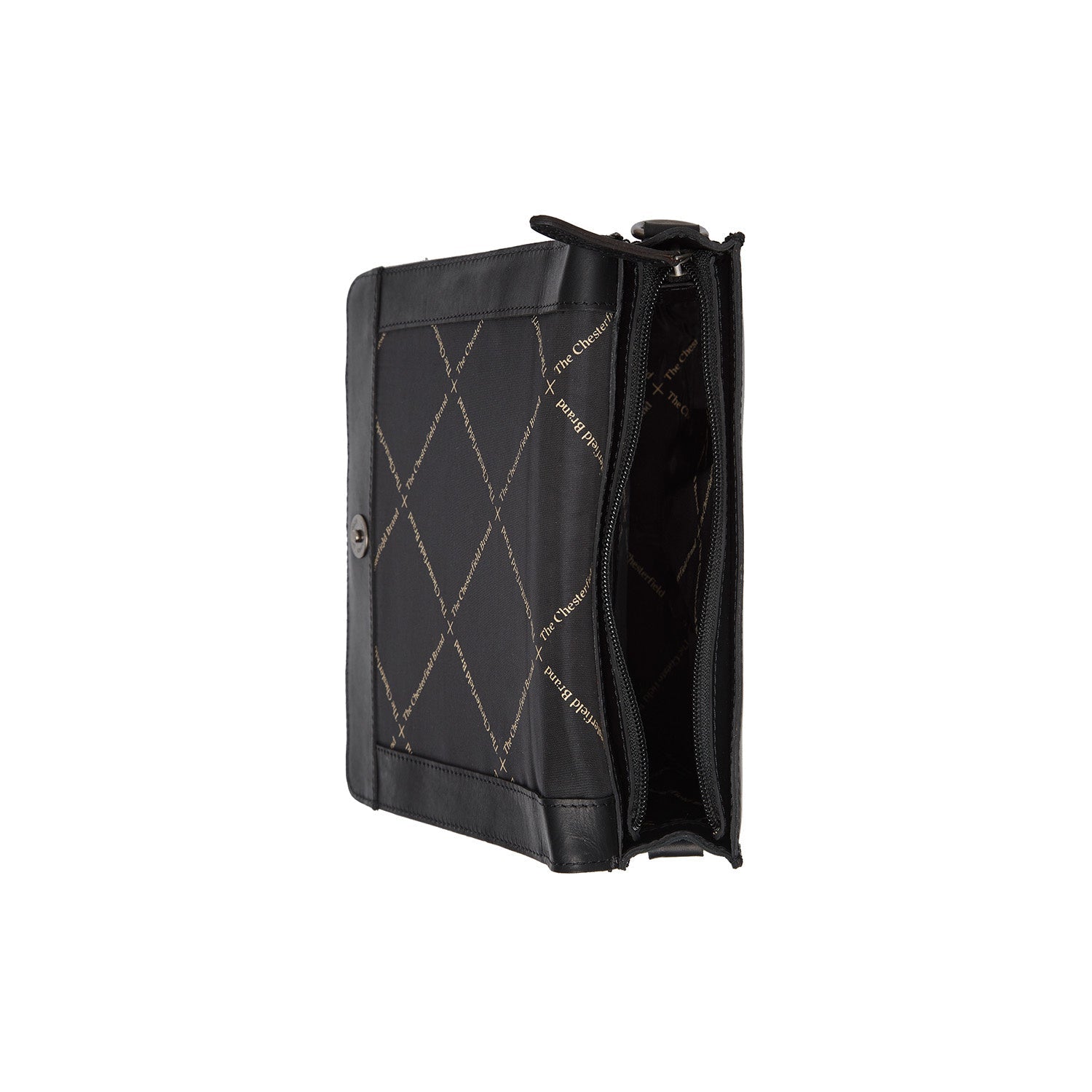 Black Leather Shoulder Bag Osuna, product view 3