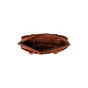 Cognac Leather Shoulder Bag Pretoria, detail view 1