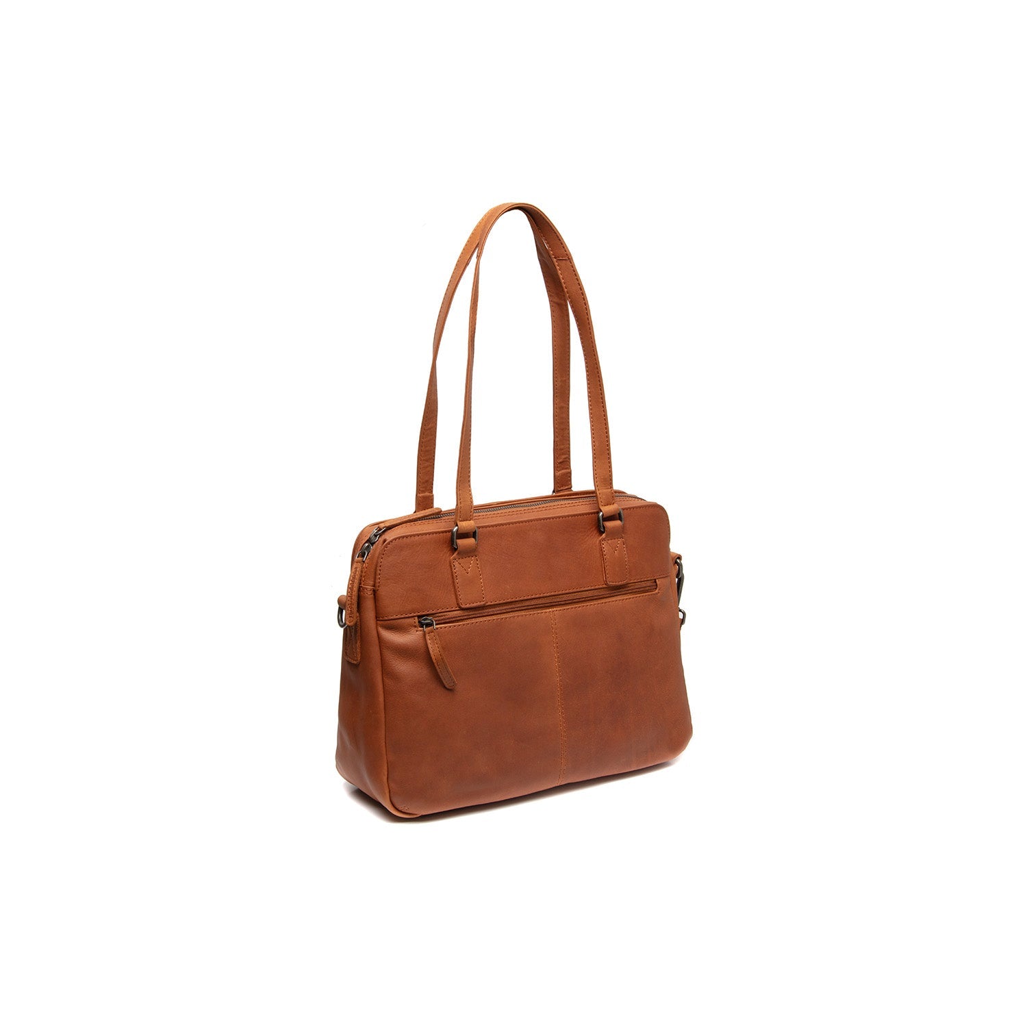 Cognac Leather Shoulder Bag Pretoria, detail view 4