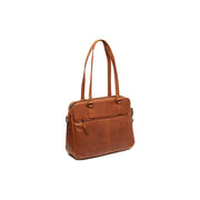Cognac Leather Shoulder Bag Pretoria, detail view 4