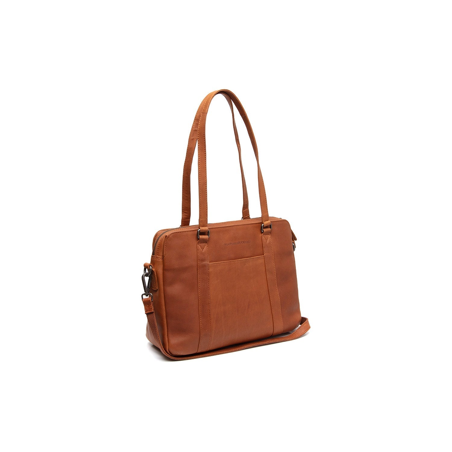 Cognac Leather Shoulder Bag Pretoria, front view