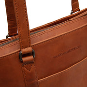 Cognac Leather Shoulder Bag Pretoria, product view 2