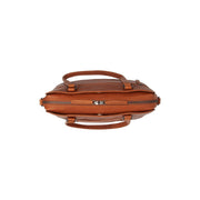 Cognac Leather Shoulder Bag Pretoria, product view 3