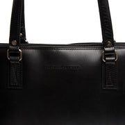 Black Leather Shoulder Bag Selvino, product view 2