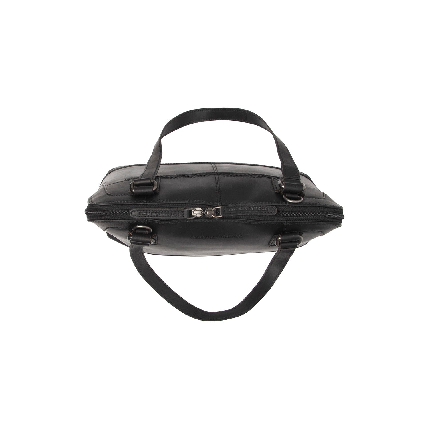 Black Leather Shoulder Bag Seron, detail view 1