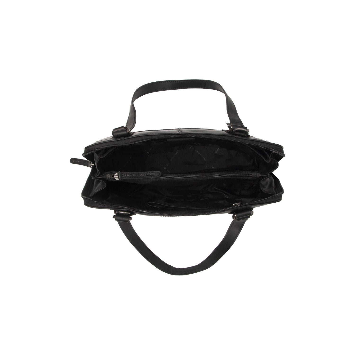 Black Leather Shoulder Bag Seron, detail view 3