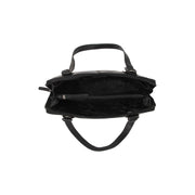 Black Leather Shoulder Bag Seron, detail view 3