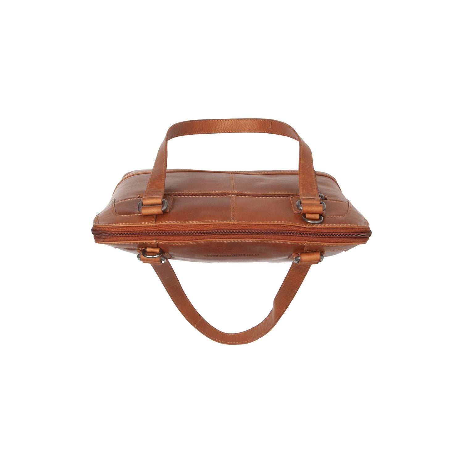 Cognac Leather Shoulder Bag Seron, detail view 1