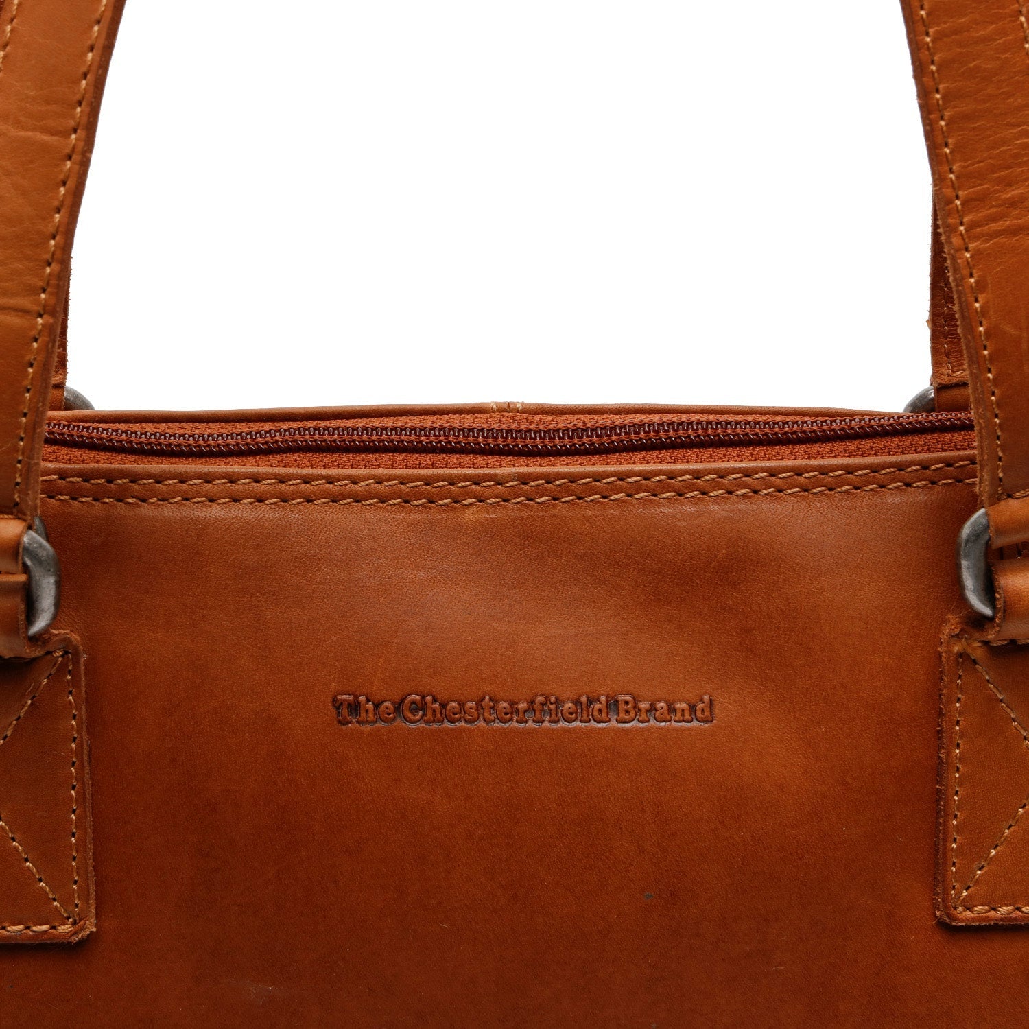 Cognac Leather Shoulder Bag Seron, product view 2