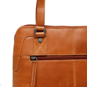 Cognac Leather Shoulder Bag Seron, product view 3