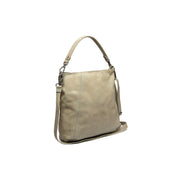 Ocean Green Leather Shoulder Bag Sintra, front view