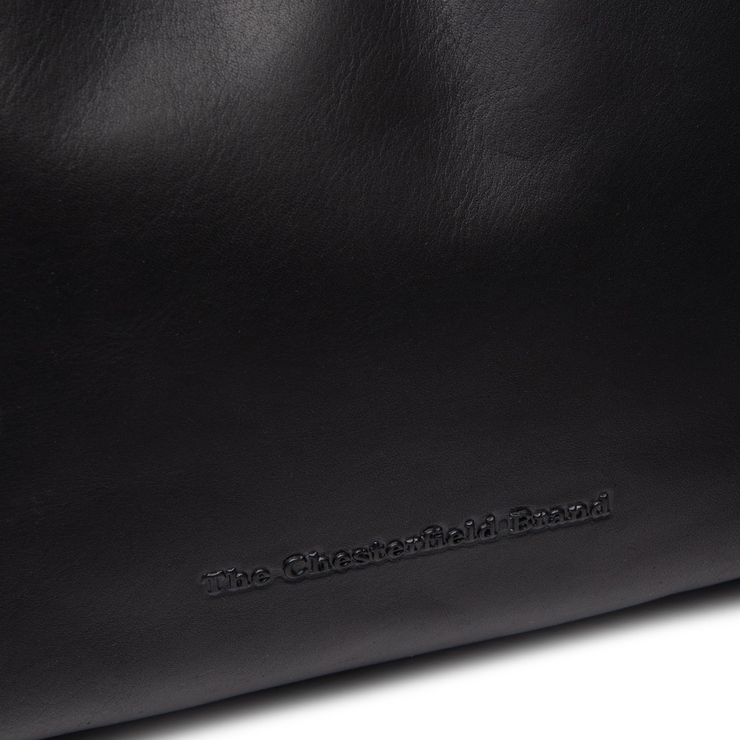Black Leather Shoulder Bag Skara, detail view 3