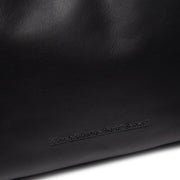 Black Leather Shoulder Bag Skara, detail view 3