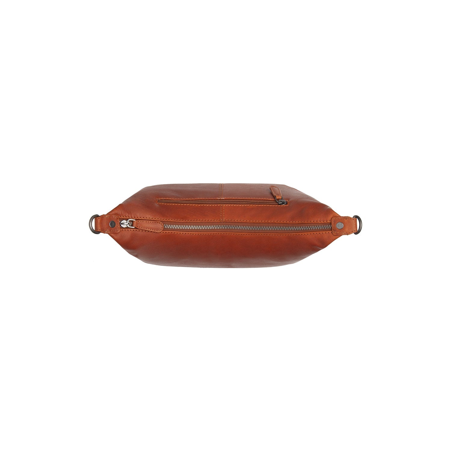 Cognac Leather Shoulder Bag Skara, detail view 1