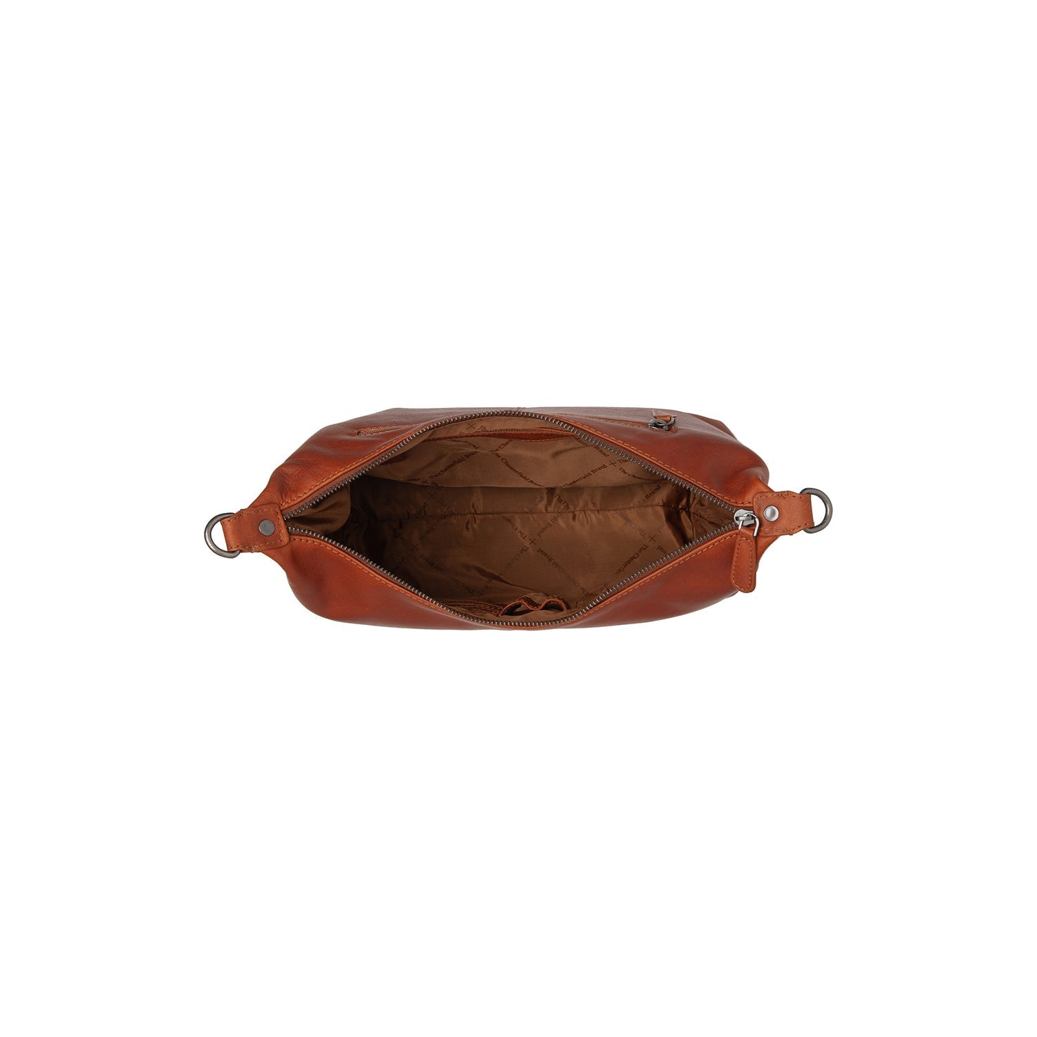 Cognac Leather Shoulder Bag Skara, detail view 3