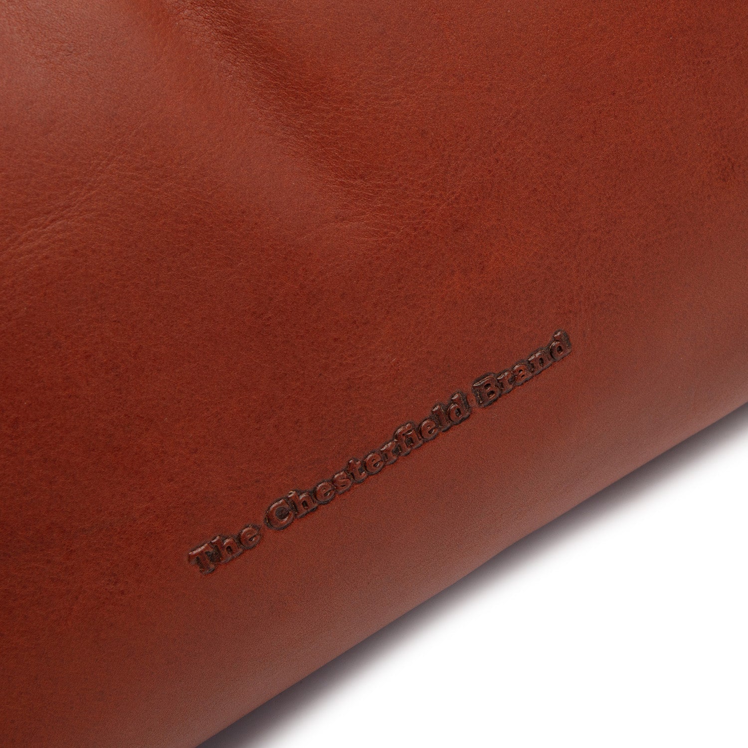 Cognac Leather Shoulder Bag Skara, detail view 5