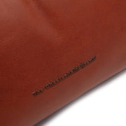Cognac Leather Shoulder Bag Skara, detail view 5
