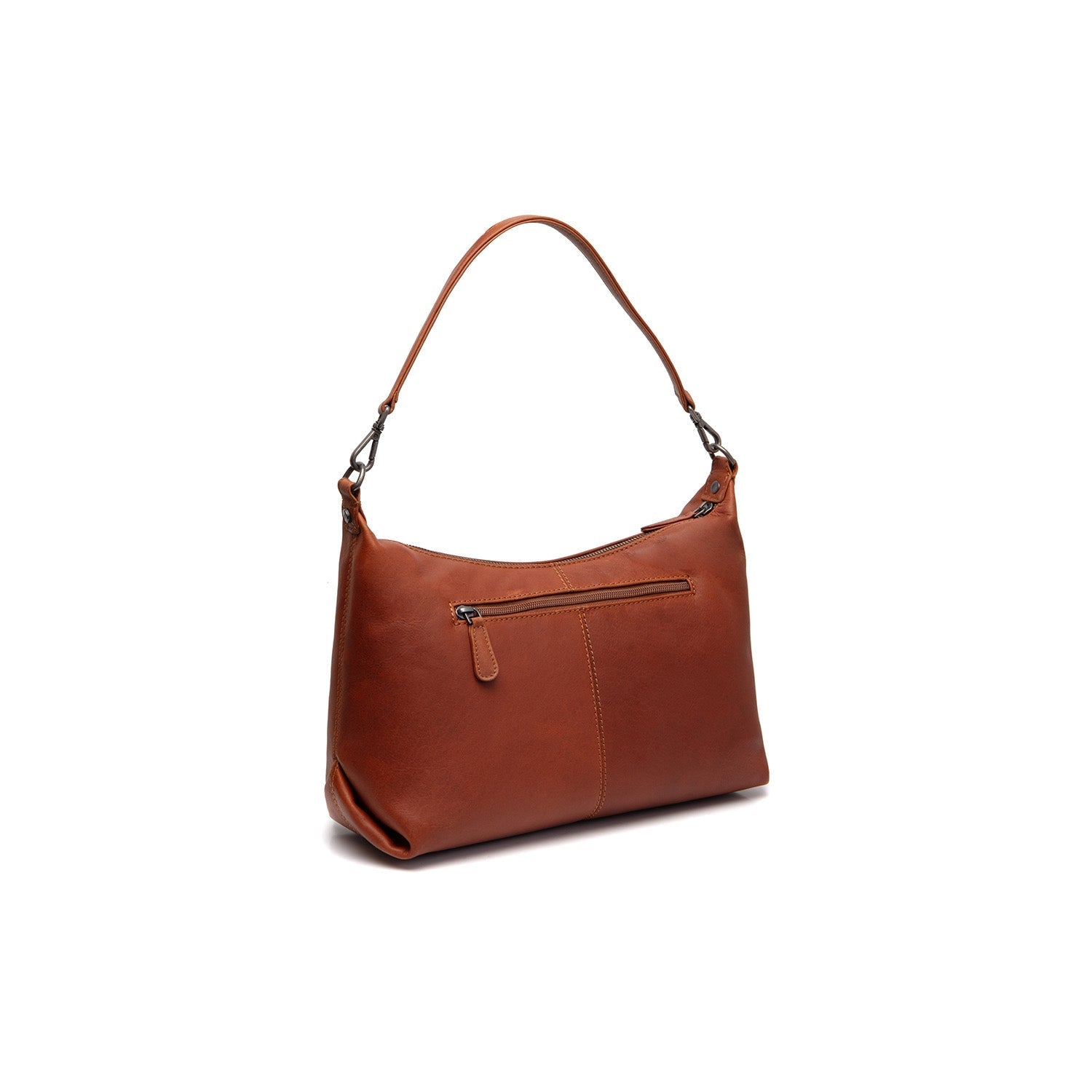 Cognac Leather Shoulder Bag Skara, detail view 6