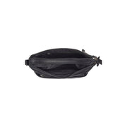 Black Leather Shoulder Bag Tivra, detail view 3