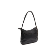 Black Leather Shoulder Bag Tivra, detail view 4
