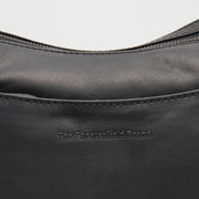 Black Leather Shoulder Bag Tivra, product view 2